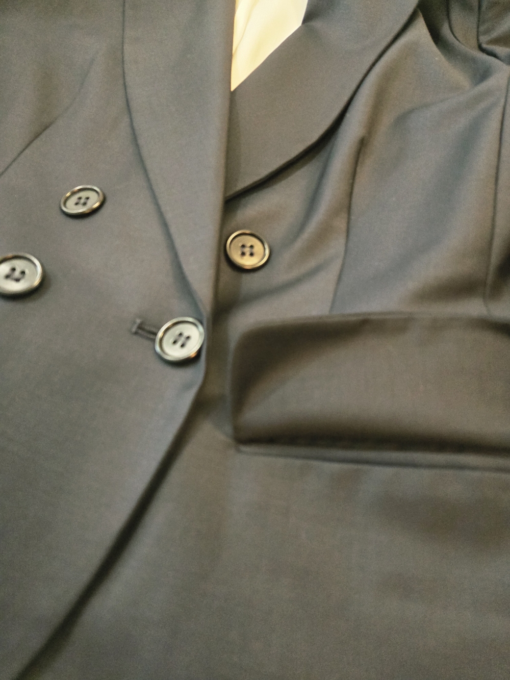 BCBGMaxAzria Black Women's Double-breasted Pantsuit With Blazer US4 - Picture 15 of 15
